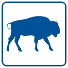 Żubry - znak informacyjny - RA100